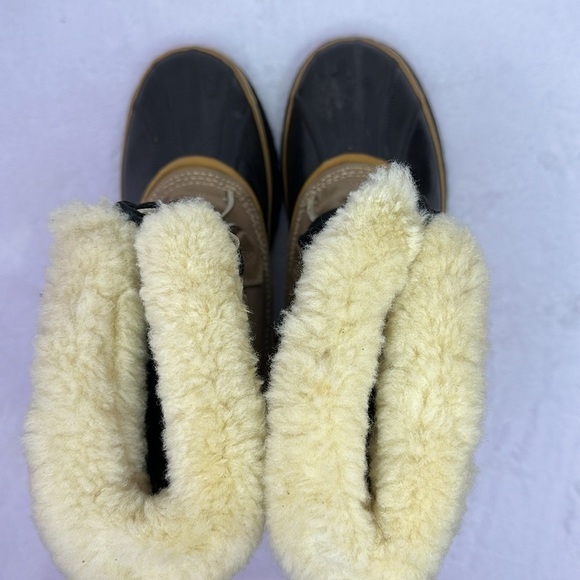 SOREL Men’s Caribou Fleece-trimmed Nubuck and Rubber Snow Boots 11 - Picture 7 of 15